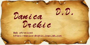 Danica Drekić vizit kartica